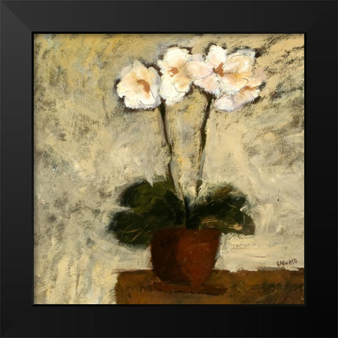 Orchid 1 Black Modern Wood Framed Art Print by Bagnato, Judi