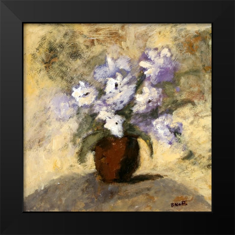 Orchid 3 Black Modern Wood Framed Art Print by Bagnato, Judi