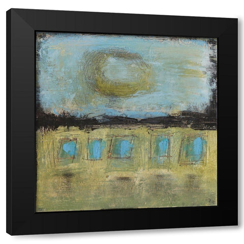 Reconnecting Black Modern Wood Framed Art Print by Bagnato, Judi