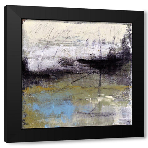 Lost and Found Black Modern Wood Framed Art Print by Bagnato, Judi