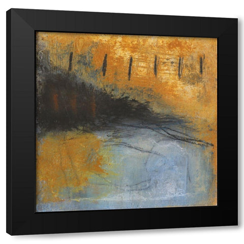 Desertscape 2 Black Modern Wood Framed Art Print with Double Matting by Bagnato, Judi