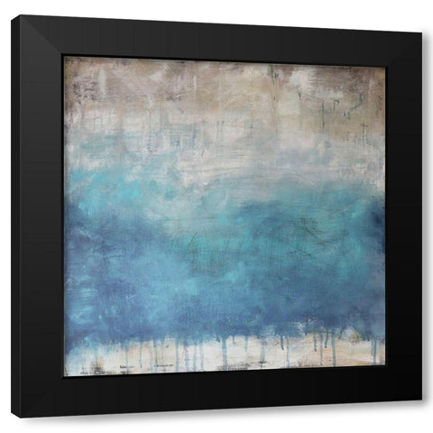 Serenity Paused Black Modern Wood Framed Art Print by Bagnato, Judi