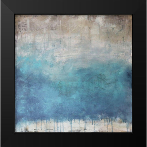 Serenity Paused Black Modern Wood Framed Art Print by Bagnato, Judi