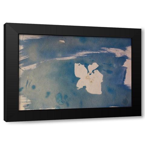 The River Black Modern Wood Framed Art Print with Double Matting by Blue