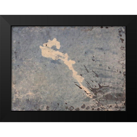 The Key Black Modern Wood Framed Art Print by Blue