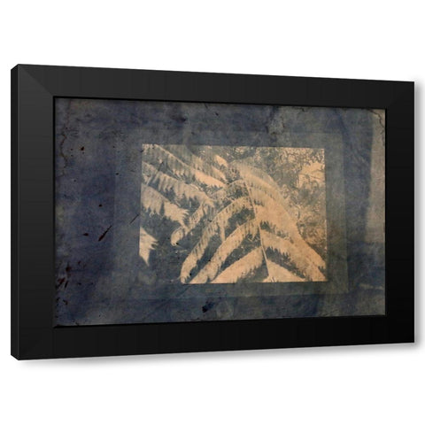 Ferns Framed Black Modern Wood Framed Art Print with Double Matting by Blue