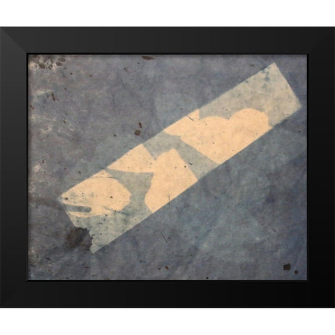 Column Black Modern Wood Framed Art Print by Blue
