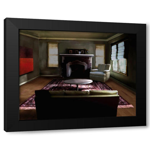 Hearth Black Modern Wood Framed Art Print by Dean, Bruce