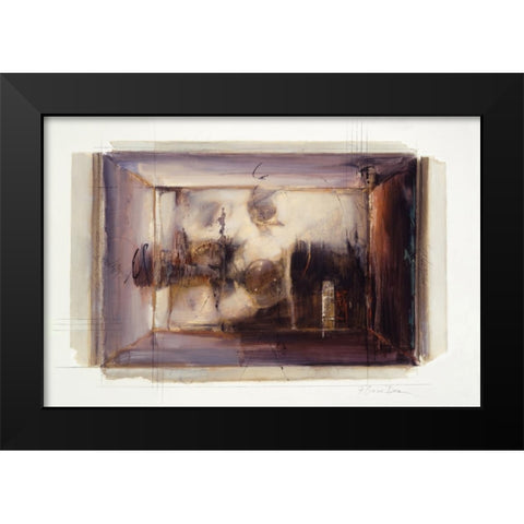 Abstract 7 Black Modern Wood Framed Art Print by Dean, Bruce