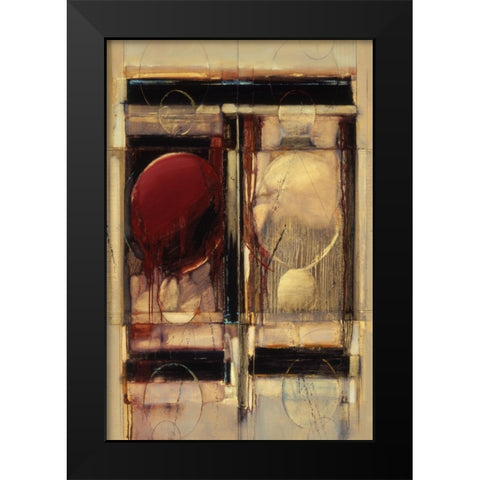 Abstract 8 Black Modern Wood Framed Art Print by Dean, Bruce