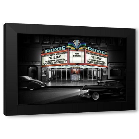 Roxie Black Modern Wood Framed Art Print by Flint, Helen