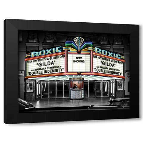 Roxie Black Modern Wood Framed Art Print by Flint, Helen