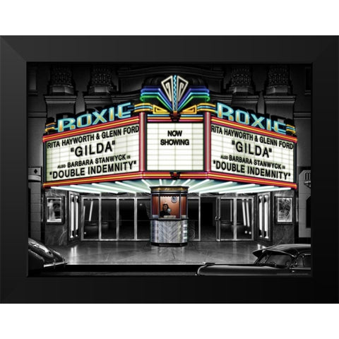 Roxie Black Modern Wood Framed Art Print by Flint, Helen