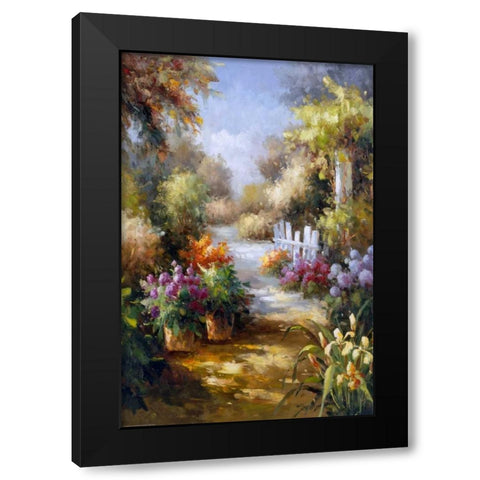 Memory Lane 2 Black Modern Wood Framed Art Print by Gaul, Charles