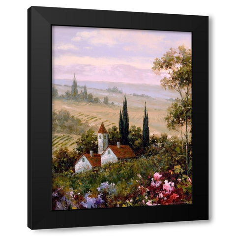 Country Comfort 1 Black Modern Wood Framed Art Print by Gaul, Charles