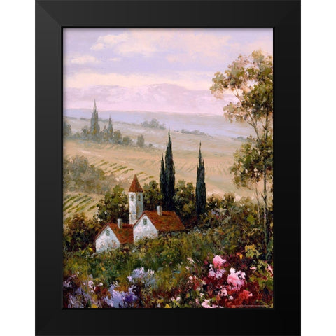 Country Comfort 1 Black Modern Wood Framed Art Print by Gaul, Charles