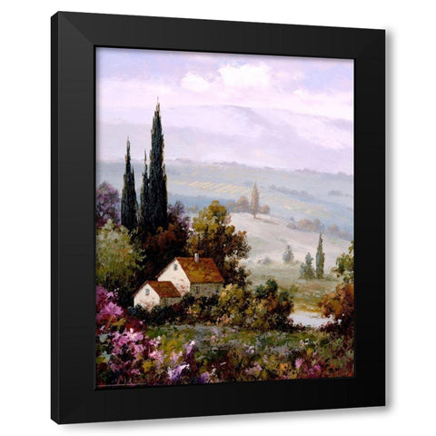 Country Comfort 2 Black Modern Wood Framed Art Print with Double Matting by Gaul, Charles