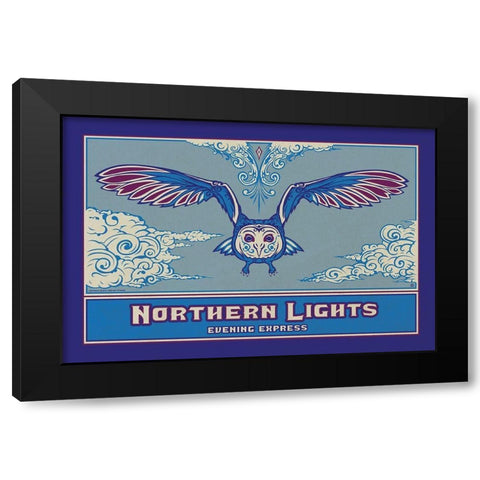 NoRThen Black Modern Wood Framed Art Print with Double Matting by Has