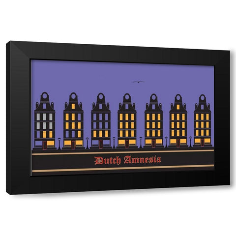 Dutch Amnesia Black Modern Wood Framed Art Print by Has