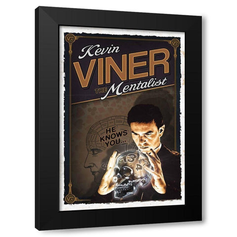 Kevin Viner Black Modern Wood Framed Art Print with Double Matting by Has