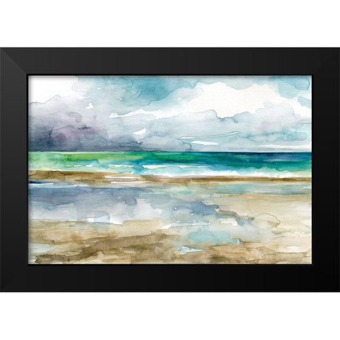Low Tide 1 Black Modern Wood Framed Art Print by Franklin, Elizabeth