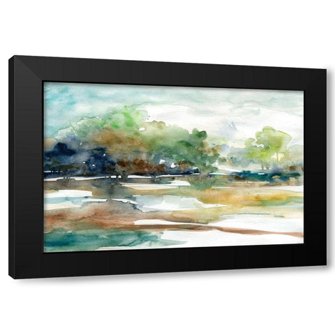 Tree Line 1 Black Modern Wood Framed Art Print by Franklin, Elizabeth