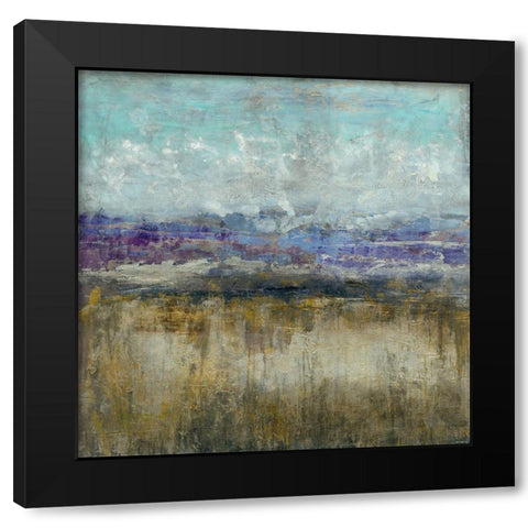 Distant 1 Black Modern Wood Framed Art Print with Double Matting by Henry, E.