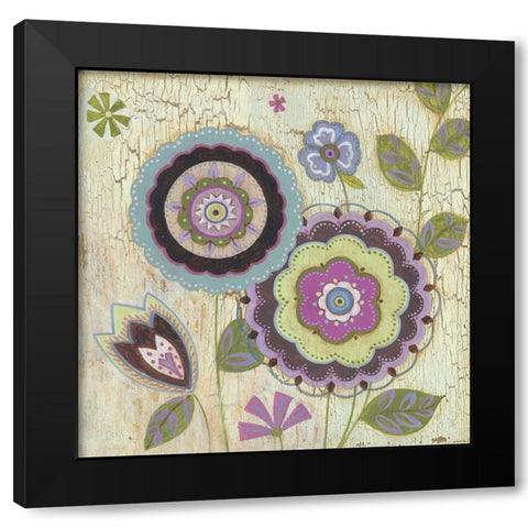 Tribeca 1 Black Modern Wood Framed Art Print with Double Matting by TBS