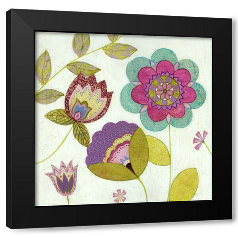 Tribeca 3 Black Modern Wood Framed Art Print by TBS
