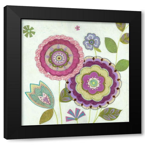 Tribeca 4 Black Modern Wood Framed Art Print by TBS