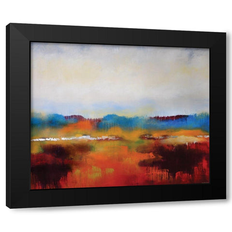Color Review Black Modern Wood Framed Art Print with Double Matting by Sokol-Hohne