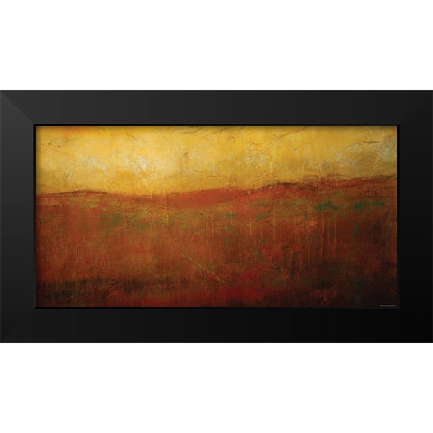 Golden Sunrise Black Modern Wood Framed Art Print by Sokol-Hohne