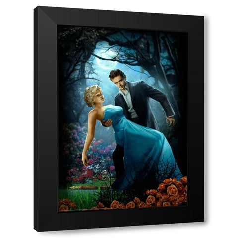 Twilight Black Modern Wood Framed Art Print by Brando, JJ