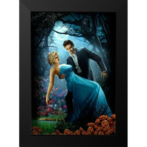 Twilight Black Modern Wood Framed Art Print by Brando, JJ