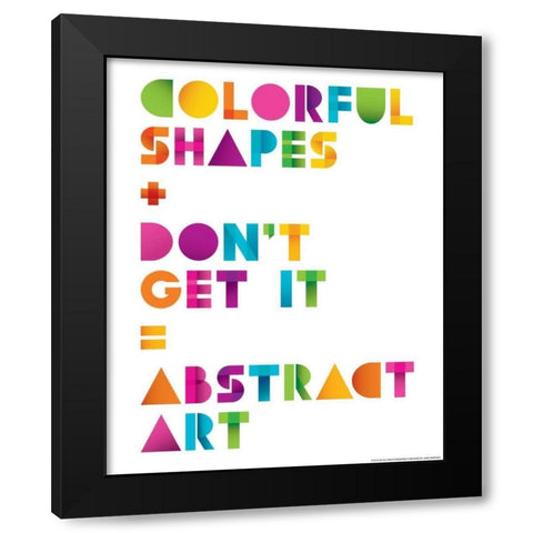 Abstract Art Black Modern Wood Framed Art Print by Brando, JJ