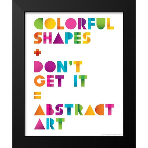 Abstract Art Black Modern Wood Framed Art Print by Brando, JJ