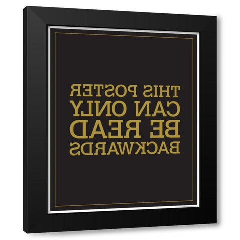 Backwards Black Modern Wood Framed Art Print with Double Matting by Brando, JJ