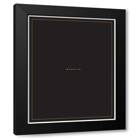 Minimal Art Black Modern Wood Framed Art Print by Brando, JJ