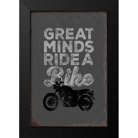 Great Minds Black Modern Wood Framed Art Print by Brando, JJ