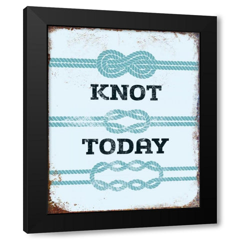 Knot Today Black Modern Wood Framed Art Print with Double Matting by Brando, JJ