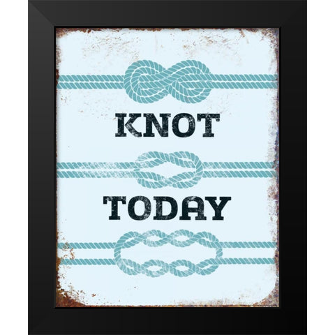 Knot Today Black Modern Wood Framed Art Print by Brando, JJ