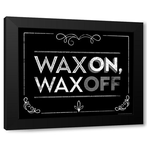 Wax On Black Modern Wood Framed Art Print with Double Matting by Brando, JJ