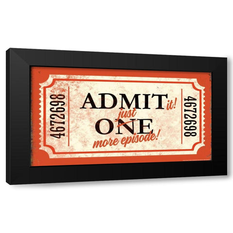 Just One More Black Modern Wood Framed Art Print by Brando, JJ