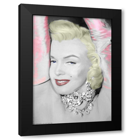 Diamonds are a Girls Best Friend Black Modern Wood Framed Art Print with Double Matting by Michael, Jerry