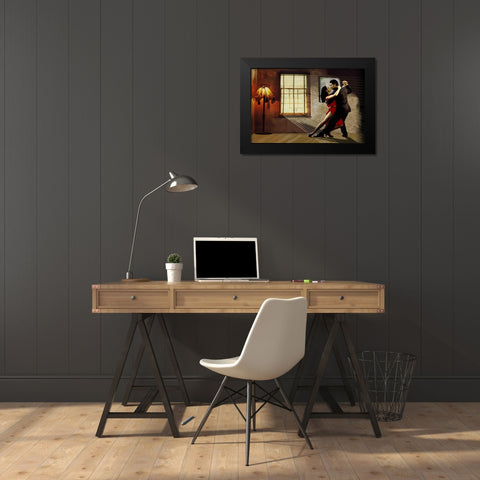 Tango Black Modern Wood Framed Art Print by Ketterl, Jim