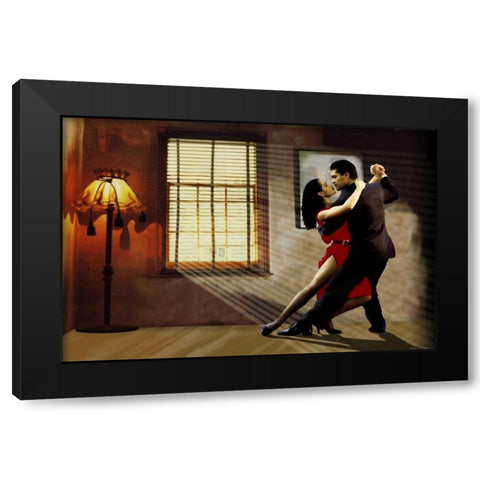 Tango Black Modern Wood Framed Art Print with Double Matting by Ketterl, Jim