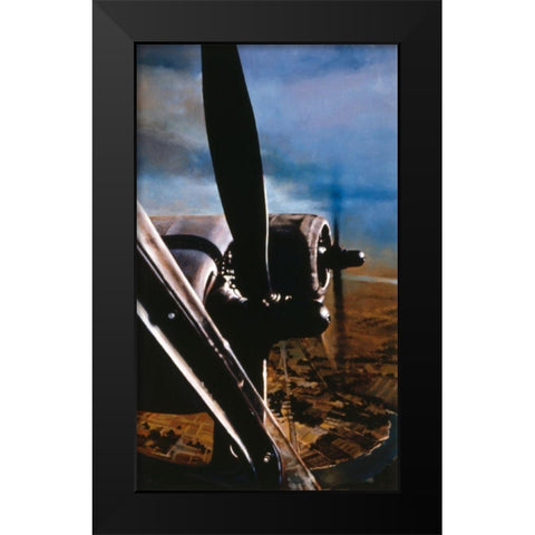 Prop Up Black Modern Wood Framed Art Print by Gipe, L.