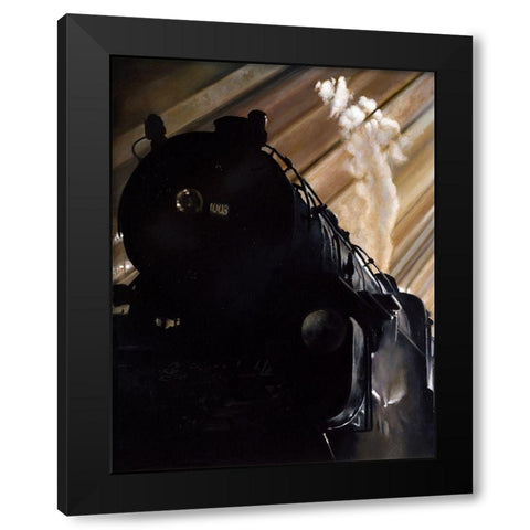 Power  Black Modern Wood Framed Art Print with Double Matting by Gipe, L.