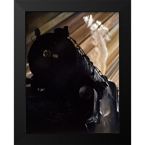Power  Black Modern Wood Framed Art Print by Gipe, L.