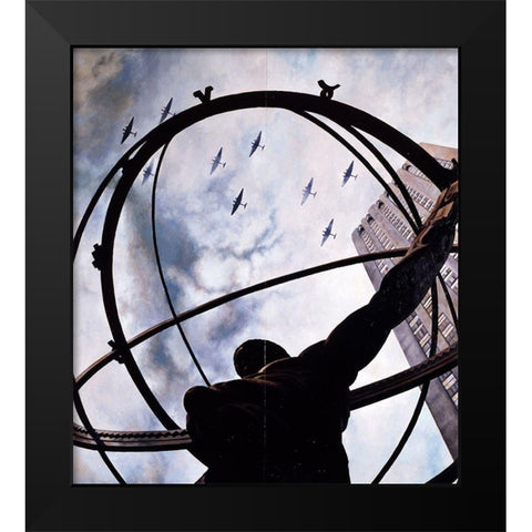 Atlas Black Modern Wood Framed Art Print by Gipe, L.